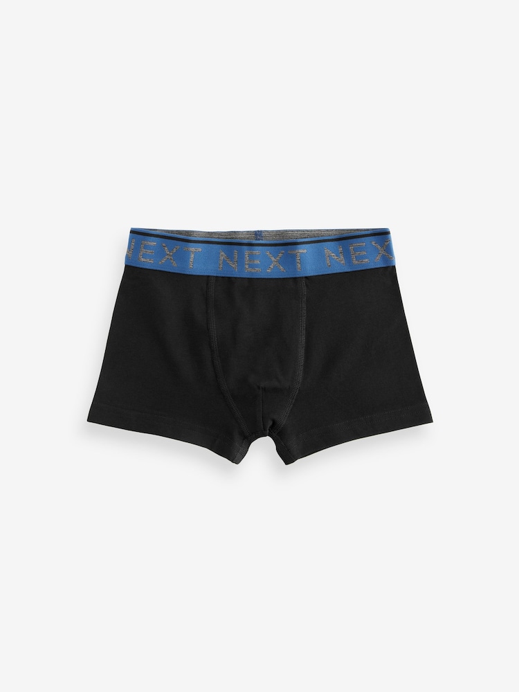 Black Mineral Waistband Trunks 10 Pack (1.5-16yrs) - Image 3 of 12