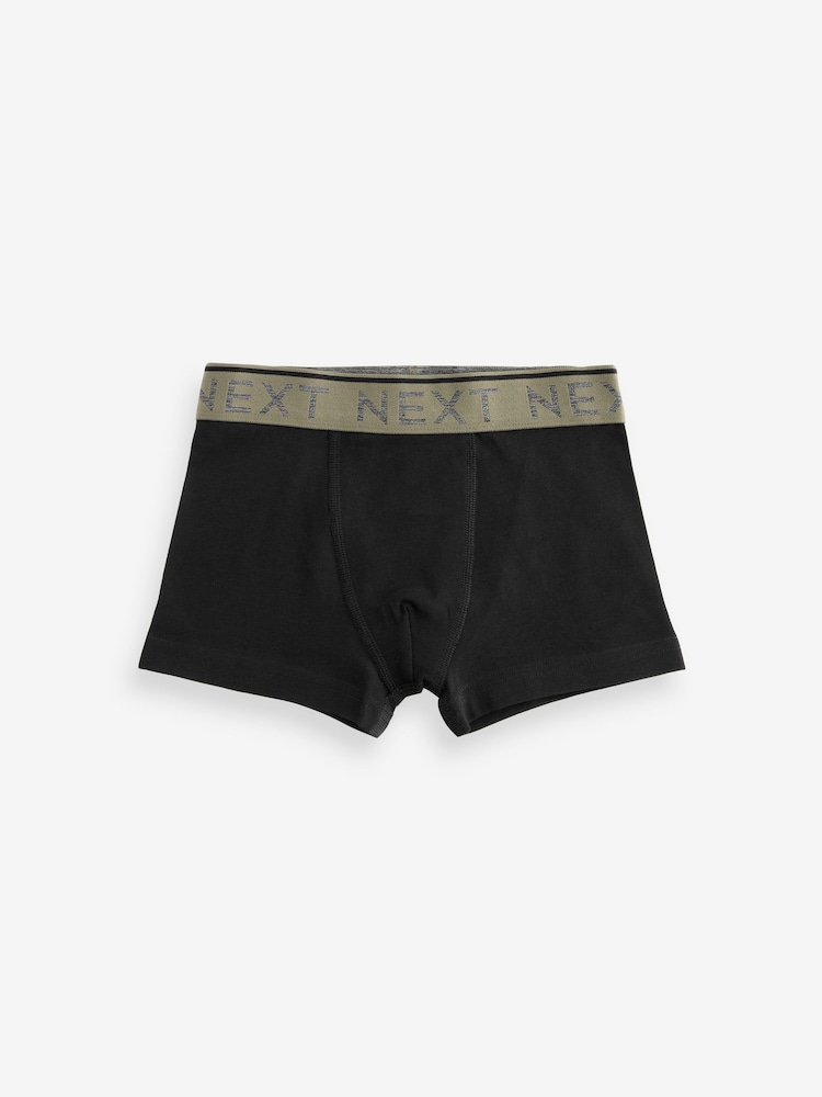 Black Mineral Waistband Trunks 10 Pack (1.5-16yrs) - Image 4 of 12
