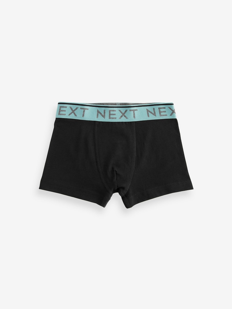 Black Mineral Waistband Trunks 10 Pack (1.5-16yrs) - Image 5 of 12