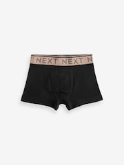 Black Mineral Waistband Trunks 10 Pack (1.5-16yrs) - Image 6 of 12