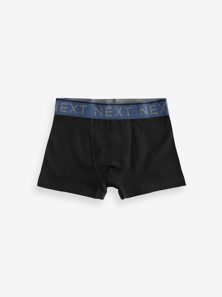 Black Mineral Waistband Trunks 10 Pack (1.5-16yrs) - Image 7 of 12