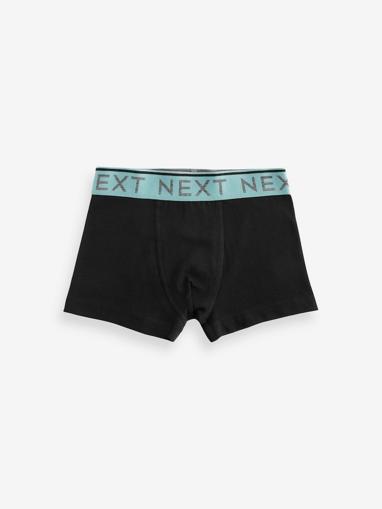 Black Mineral Waistband Trunks 10 Pack (1.5-16yrs) - Image 9 of 12