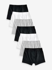 Black/White/Grey Trunks 7 Pack (2-16yrs) - Image 1 of 6
