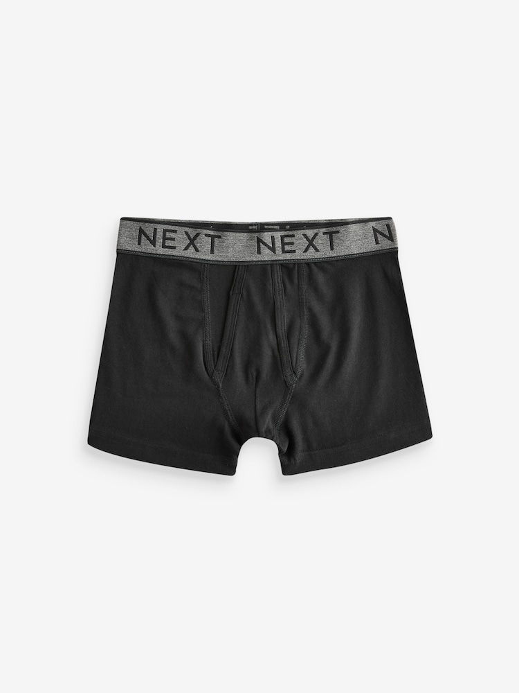 Black A-Front Trunks 5 Pack (7-16yrs) - Image 2 of 6