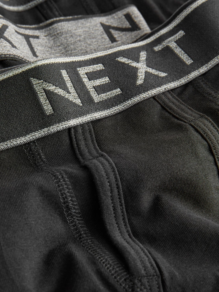Black A-Front Trunks 5 Pack (7-16yrs) - Image 6 of 6