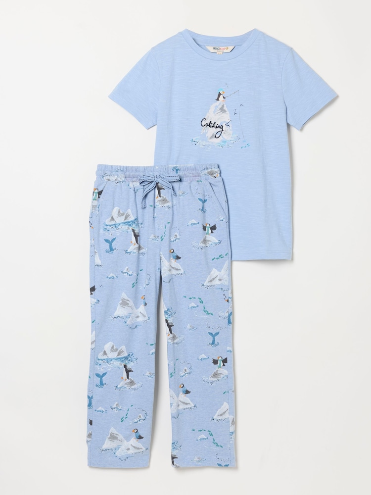 FatFace Kids Light Blue Puffin Pyjama Set (3-12yrs) - Image 7 of 7 FatFace Kids Light Blue Puffin Pyjama Set (3-12yrs) - Image 7 of 7
