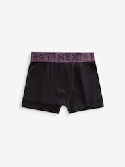 Black Autumn Waistbands Trunks 5 Pack (2-16yrs) - Image 4 of 8