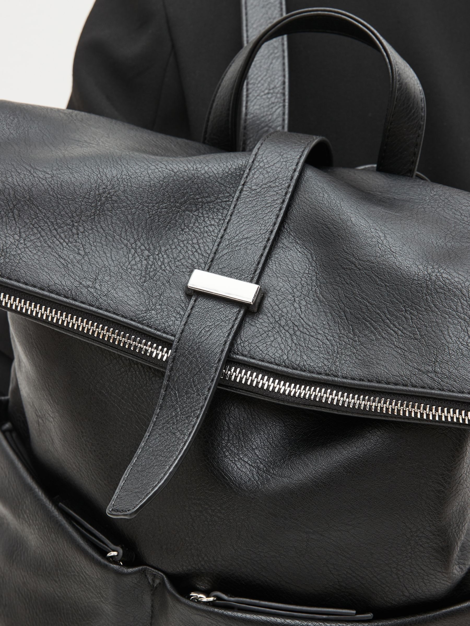 Buy Black Casual Flap Backpack from Next Luxembourg