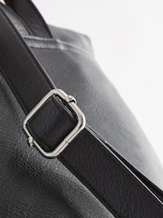 Black Casual Flap Backpack - Image 8 of 9