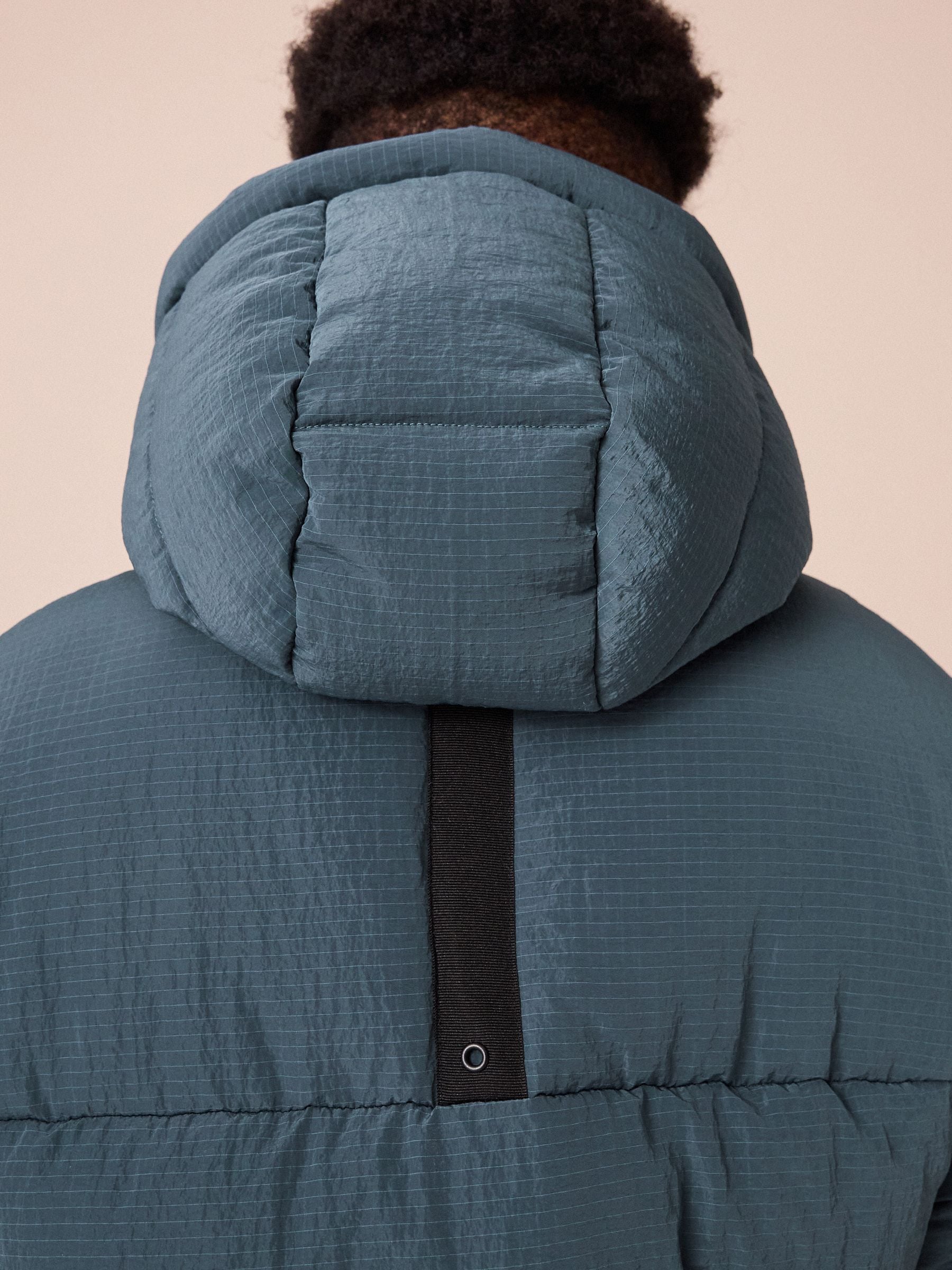 Buy Teal Blue Utility Fleece Lined Hooded Padded Puffer Coat 3 16yrs from Next Luxembourg