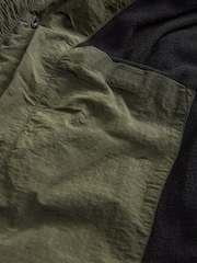 Khaki Green Utility Fleece Lined Hooded Padded Puffer Coat (3-16yrs) - Image 7 of 7