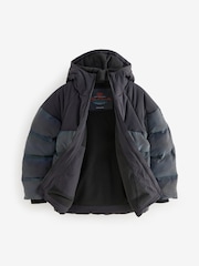 Szürke - Polár bélésű kapucnis, párnázott Dzseki puffer (3-16év) - Image 5 of 8