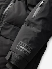 Black Premium Waterproof Longline Padded Puffer Coat (3-16yrs) - Image 10 of 13