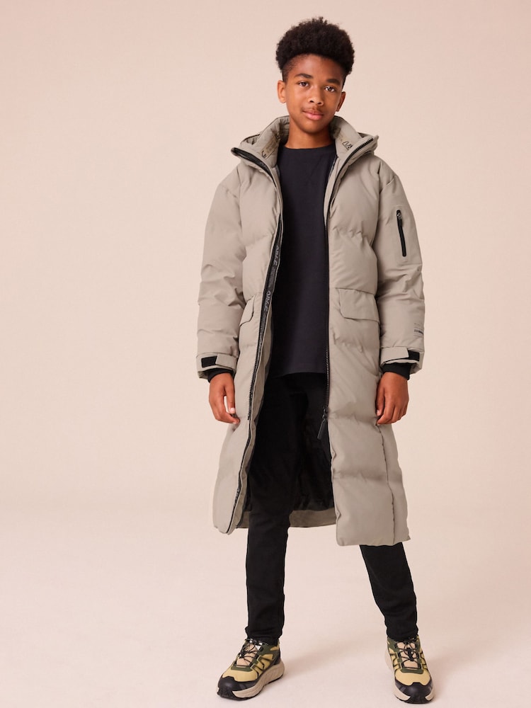 Neutral Premium Waterproof Longline Padded Puffer Coat (3-16yrs) - Image 1 of 18