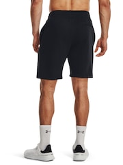 Under Armour Black Rival Fleece Shorts - Image 2 of 6