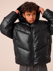 Black Padded Puffer Jacket (3-17yrs) - Image 2 of 11