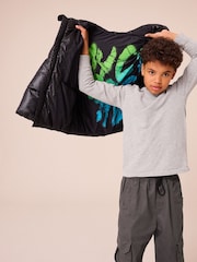 Black Padded Puffer Jacket (3-17yrs) - Image 4 of 11