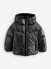 Black Padded Puffer Jacket (3-17yrs) - Image 6 of 11