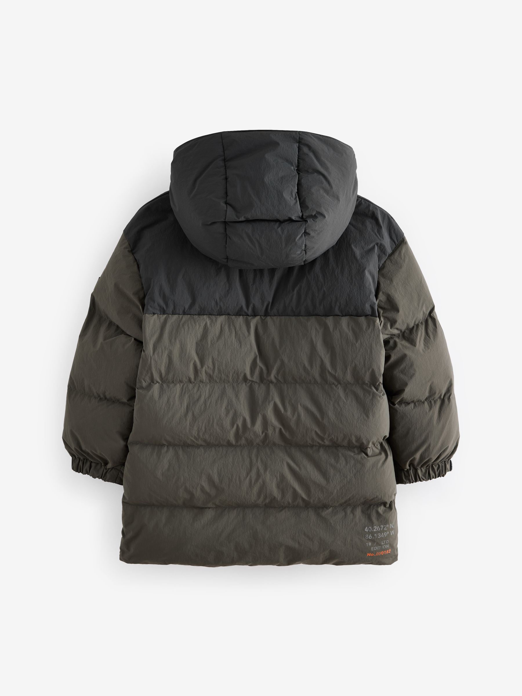 Buy Khaki Green Premium Padded Hooded Puffer Coat (3-16yrs