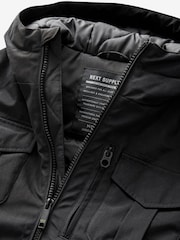 Black 4 Pocket Parka Coat (3-17yrs) - Image 10 of 11