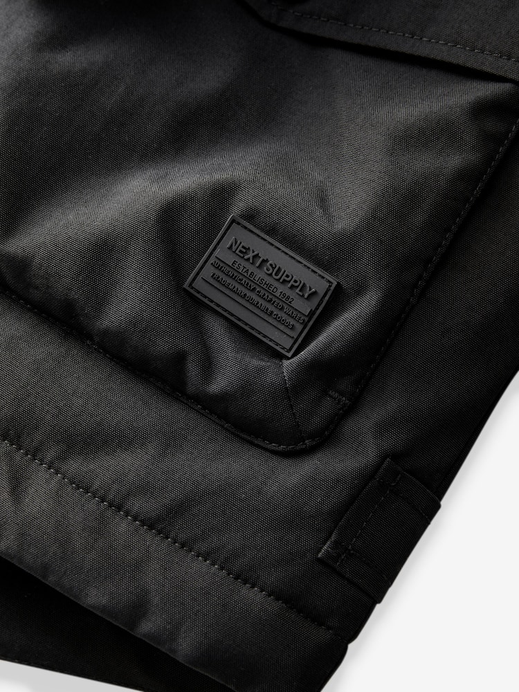 Black 4 Pocket Parka Coat (3-17yrs) - Image 11 of 11