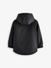 Black 4 Pocket Parka Coat (3-17yrs) - Image 9 of 11