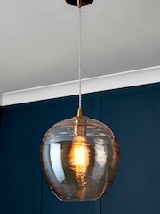 Visconte by BHS Brass Sarno 1 Light Pendant Ceiling Light - Image 1 of 4