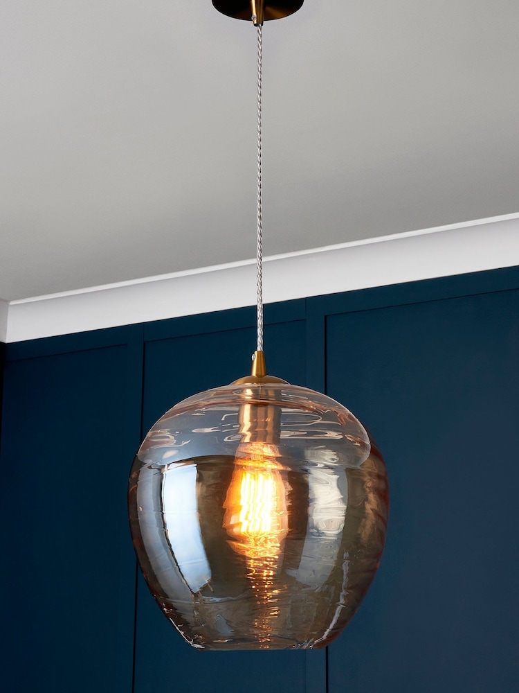 Visconte by BHS Brass Sarno 1 Light Pendant Ceiling Light - Image 1 of 4