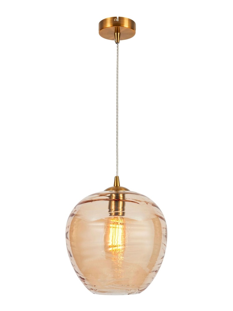 Visconte by BHS Brass Sarno 1 Light Pendant Ceiling Light - Image 4 of 4