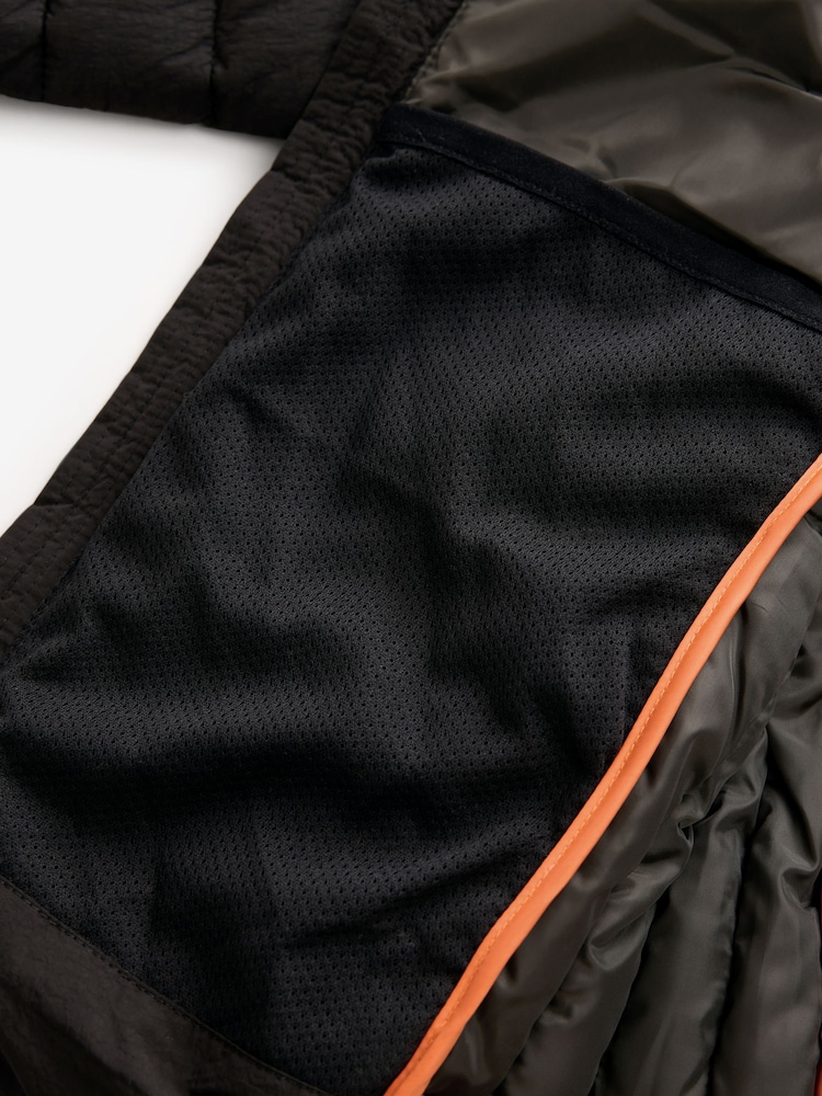 Black Premium Quilted Midweight Hooded Jacket (3-16yrs) - Image 11 of 11