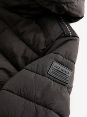 Black Premium Quilted Midweight Hooded Jacket (3-16yrs) - Image 8 of 11