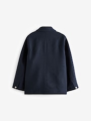 Navy Wool Blend Smart Shacket (3-16yrs) - Image 5 of 6