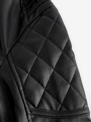Black Faux Leather Jacket (3-16yrs) - Image 7 of 7