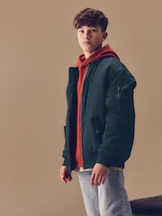 Navy Blue Bomber Jacket (3-16yrs) - Image 1 of 9