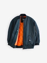 Navy Blue Bomber Jacket (3-16yrs) - Image 4 of 9