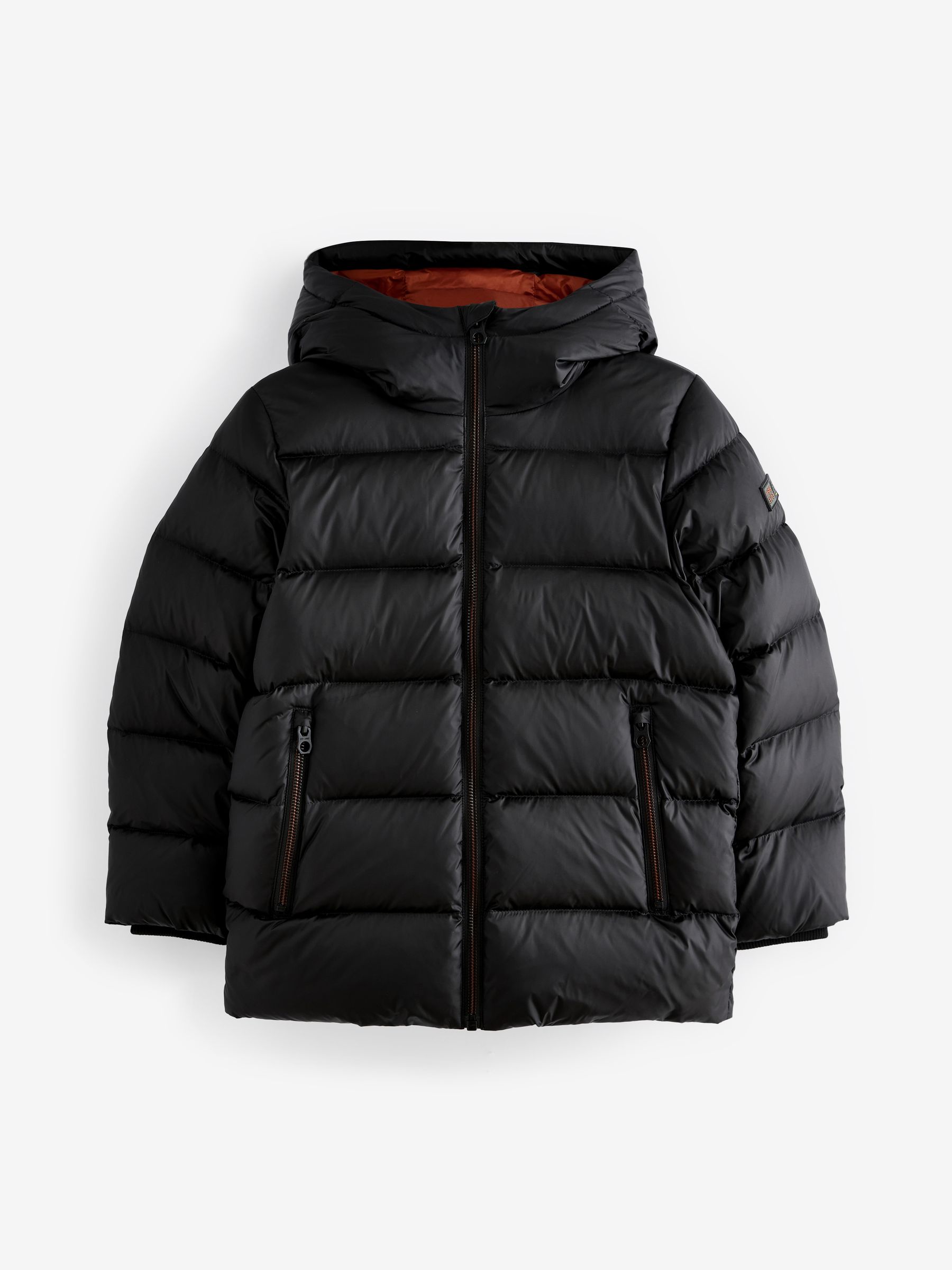 Buy Black Premium Hooded & Padded Down-Fill Coat (3-16yrs) from Next Romania