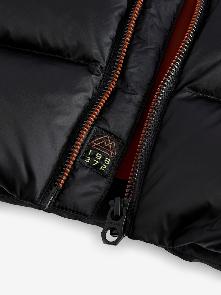 Black Premium Hooded & Padded Down-Fill Coat (3-16yrs) - Image 6 of 6
