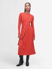 Barbour® Red Norma Knitted Dress - Image 1 of 3