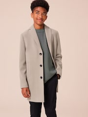 Neutral Monochrome Overcoat (12mths-16yrs) - Image 1 of 7