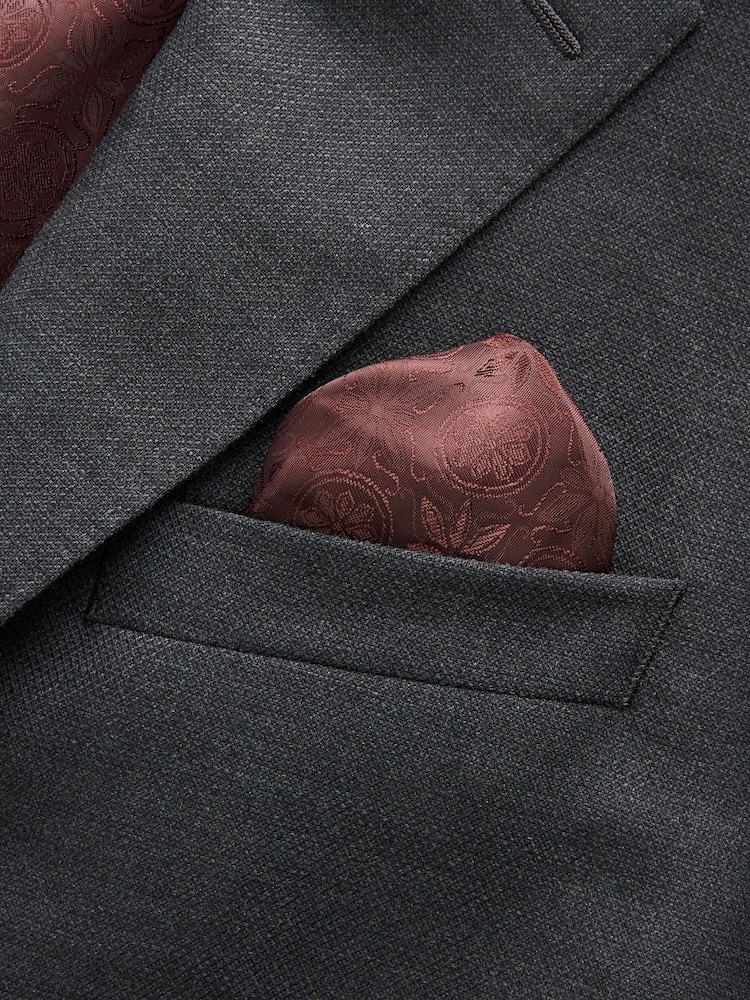 Anthrazitgrau - Signature Tollegno Anzugjacke aus strukturierter italienischer Wolle, Slim-Fit - Image 10 of 12