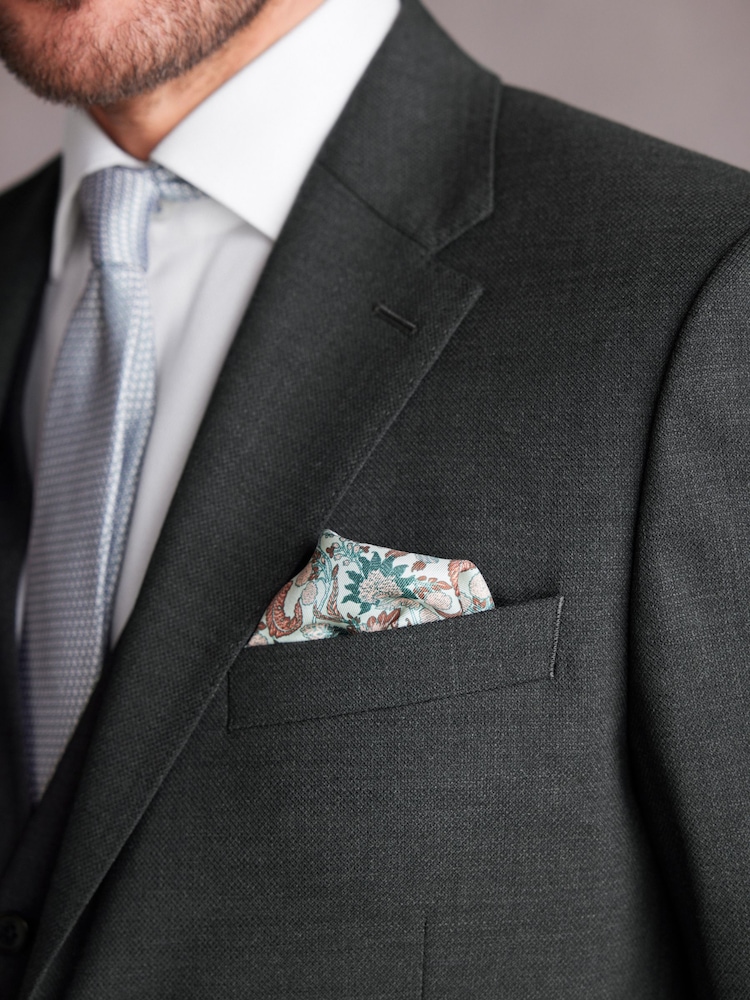 Anthrazitgrau - Signature Tollegno Anzugjacke aus strukturierter italienischer Wolle, Slim-Fit - Image 5 of 12