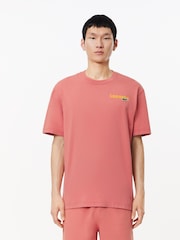 Lacoste Pastel Graphic Back Print T-Shirt - Image 3 of 6