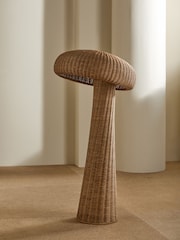 MADE.COM Natural Leilani Rattan Floor Light - Image 2 of 4