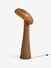 MADE.COM Natural Leilani Rattan Floor Light - Image 5 of 5