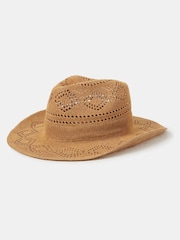 Accessorize Natural Woven Packable Stetson Hat - Image 2 of 3