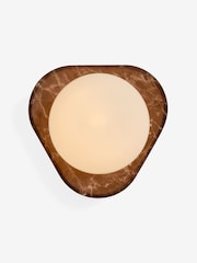 MADE.COM Red Marble Effect Wilf Wall Light - Image 4 of 5