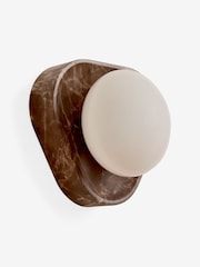 MADE.COM Red Marble Effect Wilf Wall Light - Image 5 of 5