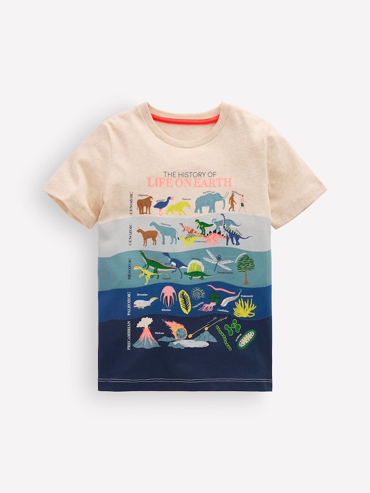 Boden Cream Glow-In-The-Dark T-Shirt - Image 1 of 3 Boden Cream Glow-In-The-Dark T-Shirt - Image 1 of 3