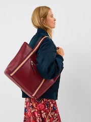 Accessorize Red Webbing Strap Tote Bag - Image 1 of 3
