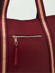 Accessorize Red Webbing Strap Tote Bag - Image 3 of 3